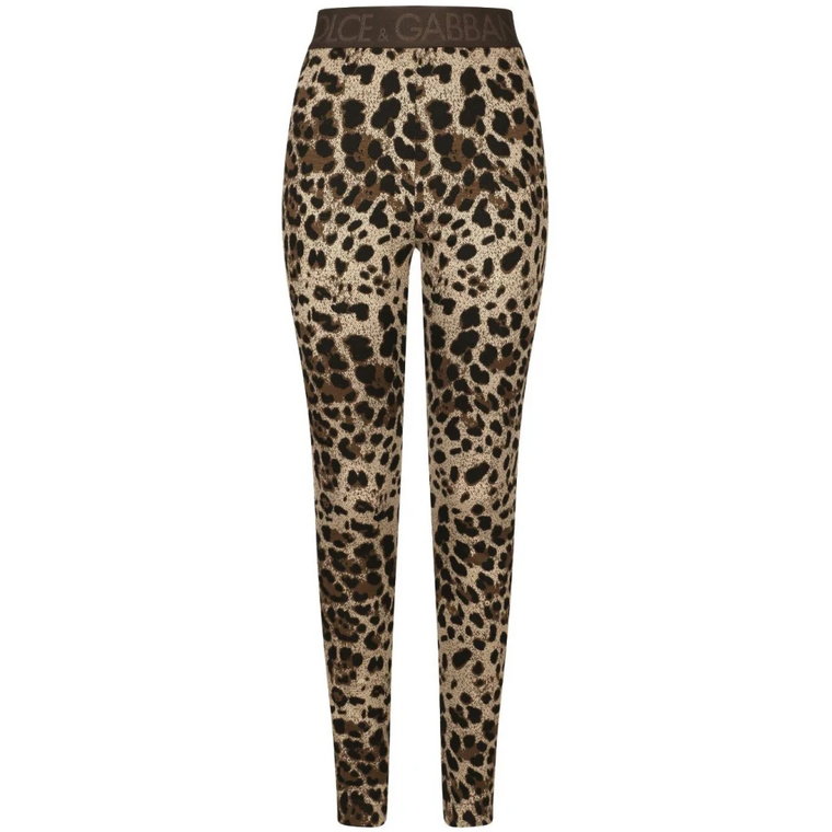 Designer Jacquard Leggings Dolce & Gabbana