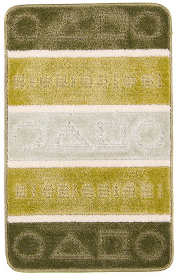 Miękki antypoślizgowy zielony dywanik łazienkowy - Lisox 3X