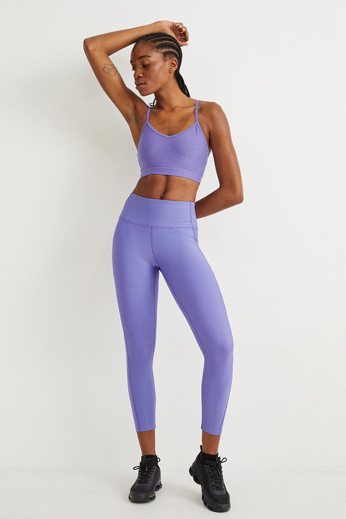 C&A Funkcyjne legginsy-4 Way Stretch-LYCRA, Purpurowy, Rozmiar: M