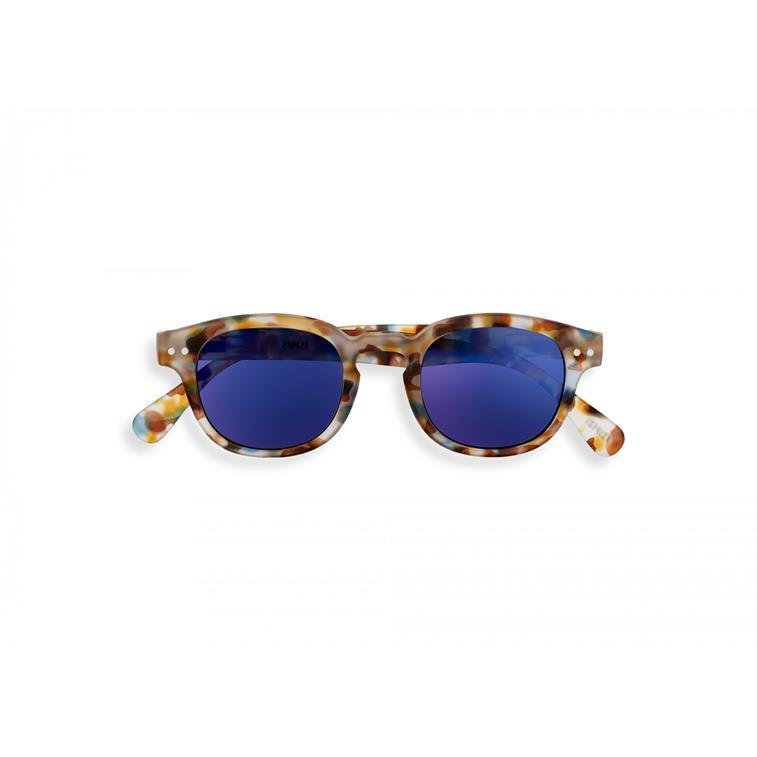 Izipizi - Okulary przeciwsłoneczne dla dzieci Sun Junior #C Blue Tortoise (lustrzanki)