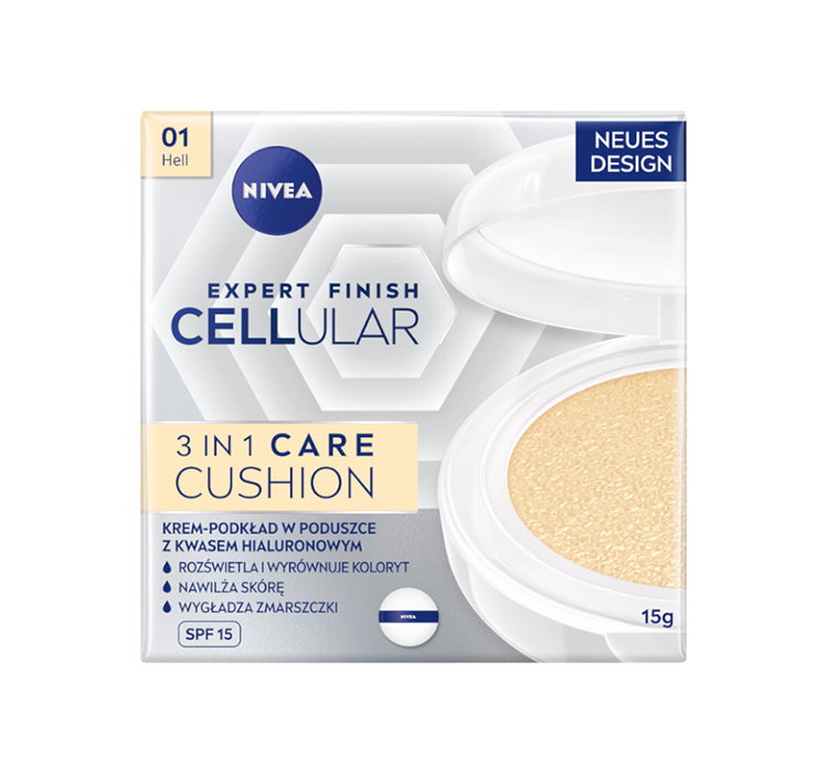 NIVEA HYALURON CELLULAR FILLER PODKŁAD W KOMPAKCIE SPF15 01 HELL 15G