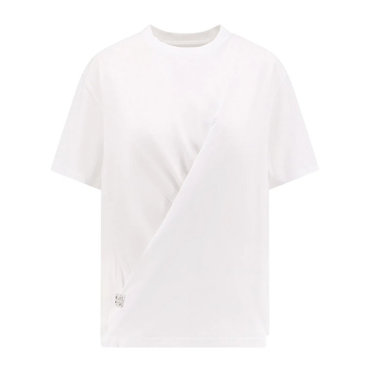 Biała koszulka z detalami 4G Givenchy