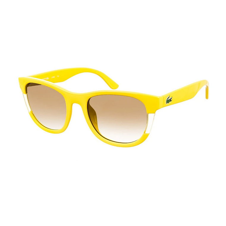 Żółte Okulary Przeciwsłoneczne z Ramką Acetatową Lacoste