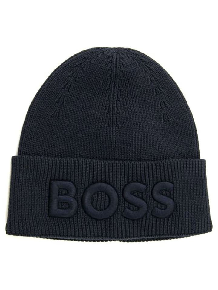 Hugo Boss Czapka beanie w kolorze granatowym