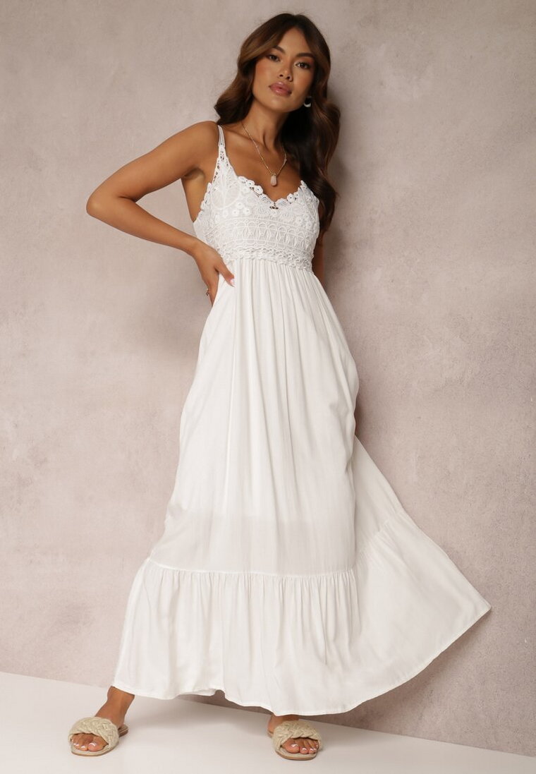 Biała Sukienka Chryazire