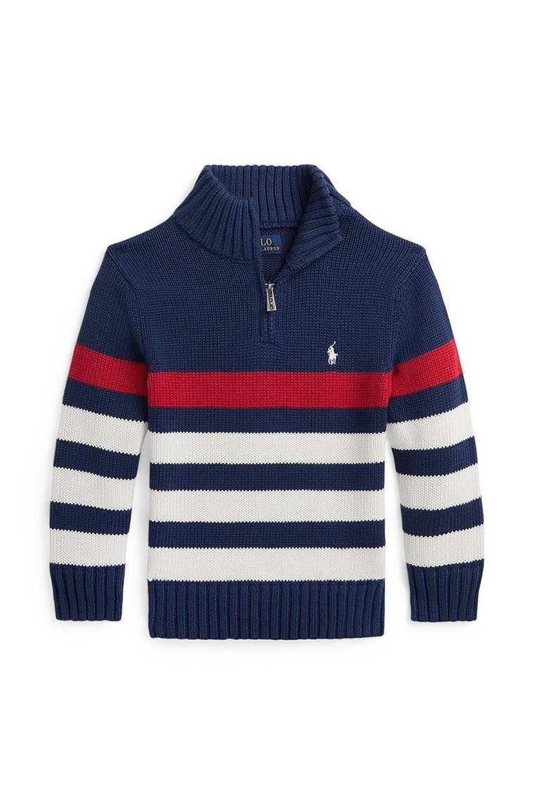 Polo Ralph Lauren sweter bawełniany dziecięcy kolor czerwony 322941102001