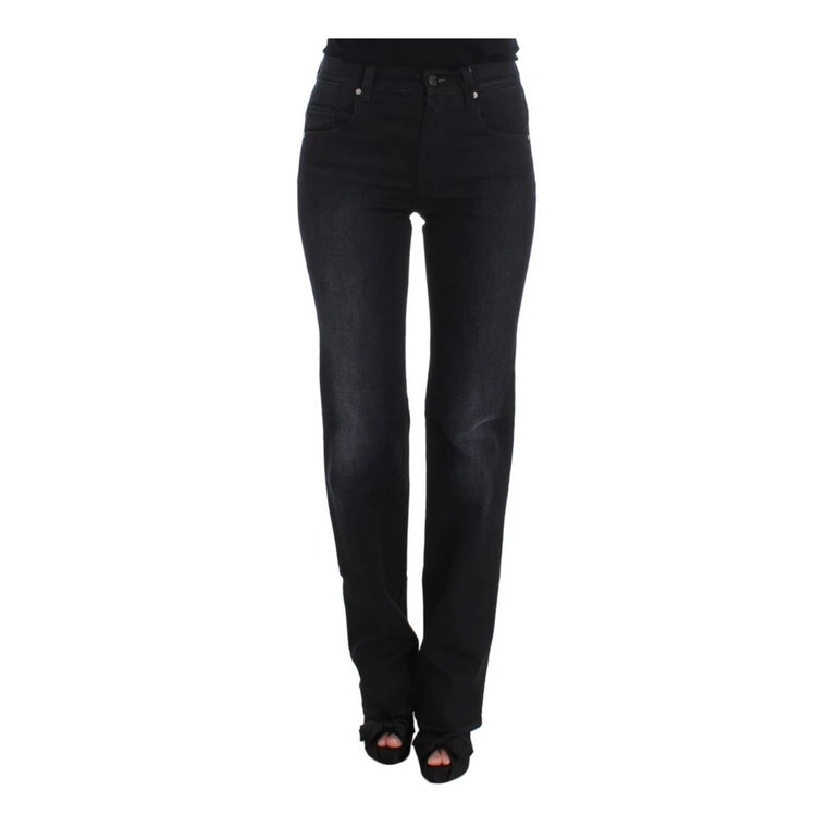 Niebieskie Slim Fit Bootcut Jeans Ermanno Scervino