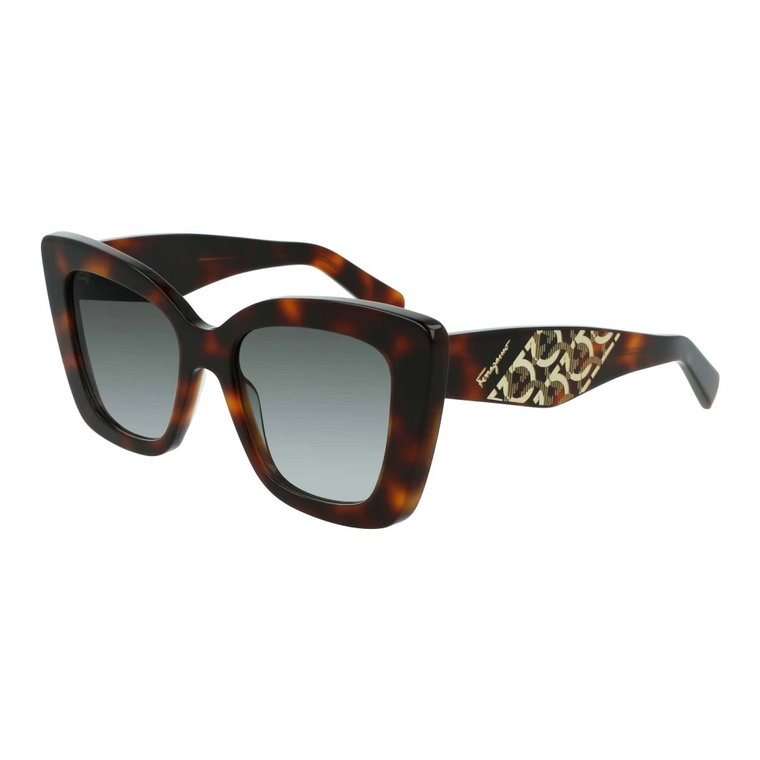 Ivory/Blue Shaded Sunglasses Sf1023S Salvatore Ferragamo