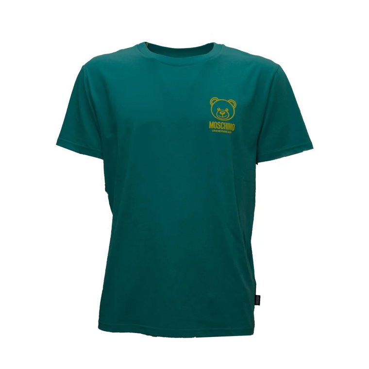 Zielony T-shirt V1A0703 - 4406 Love Moschino