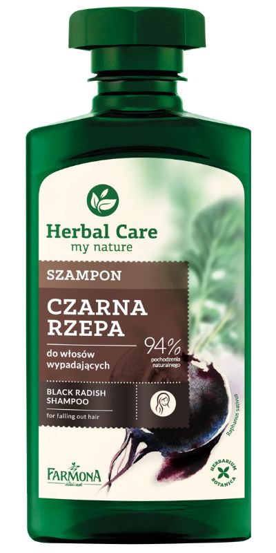 Herbal Care - Szampon do włosów Czarna Rzepa 330 ml