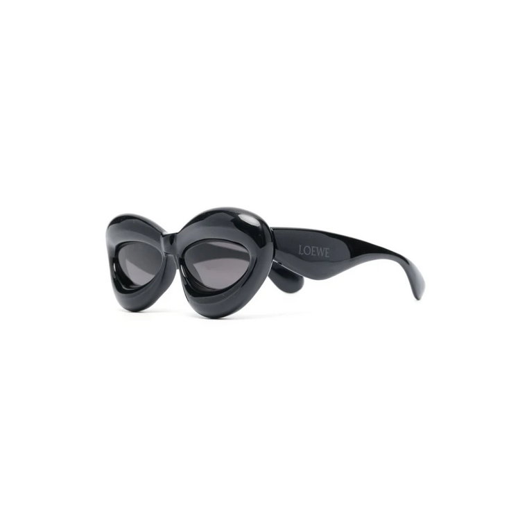 Czarne okulary przeciwsłoneczne na co dzień Loewe