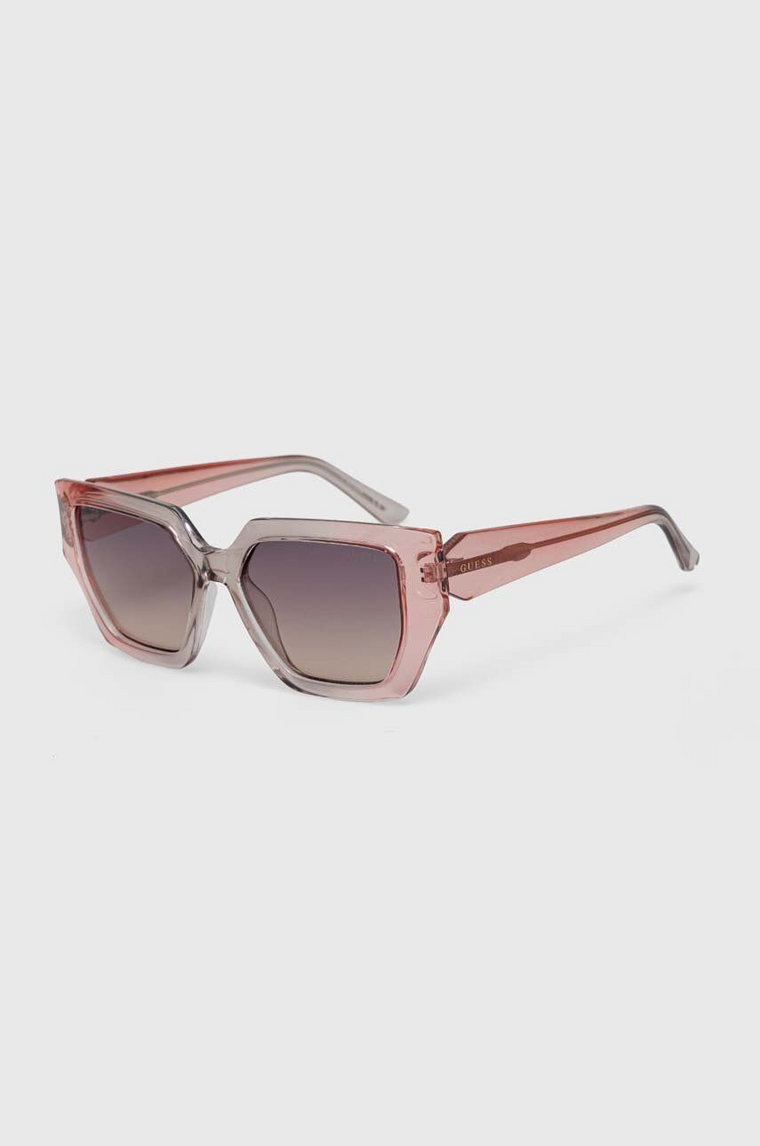 Guess okulary przeciwsłoneczne damskie kolor beżowy GU7896_5374Z