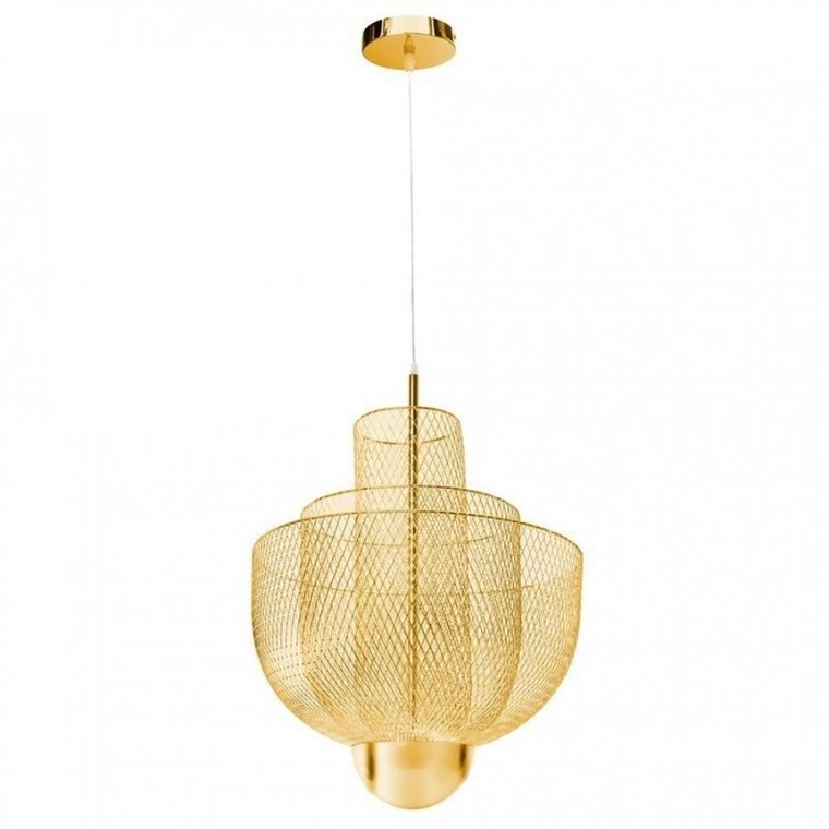 Lampa wisząca mesh gold led złota 60 cm kod: MD-7026-600 GOLD