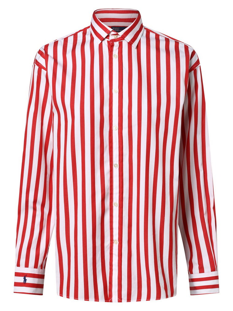 Polo Ralph Lauren - Bluzka damska, czerwony|biały