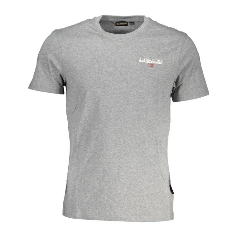 Gray Cotton T-Shirt Napapijri