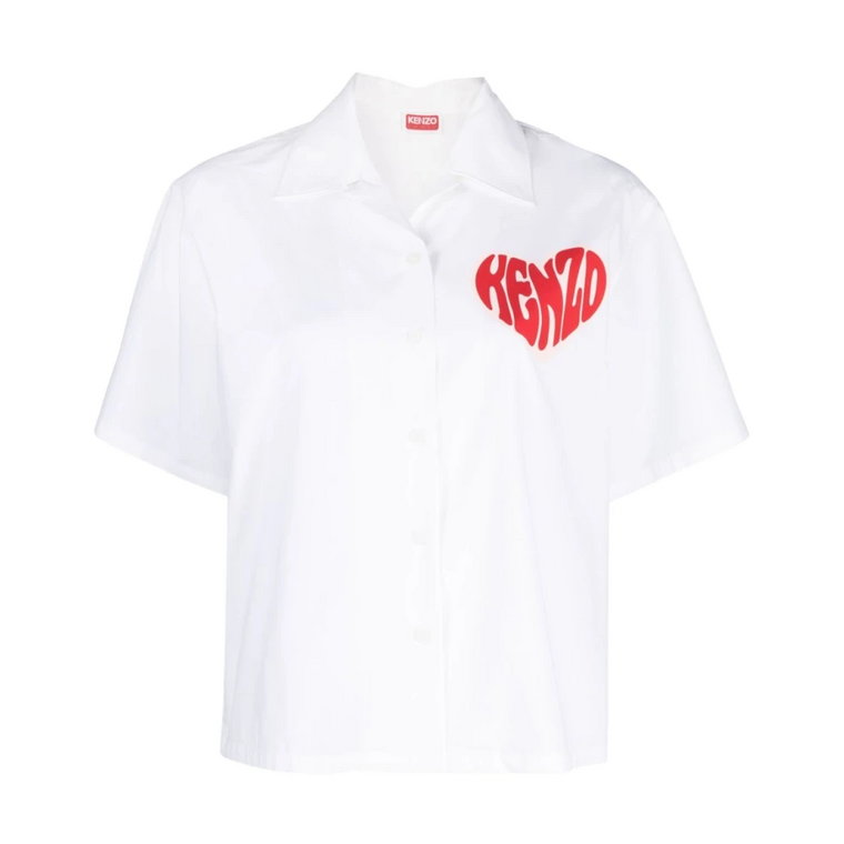 Koszula z krótkim rękawem z nadrukiem logo serca Kenzo