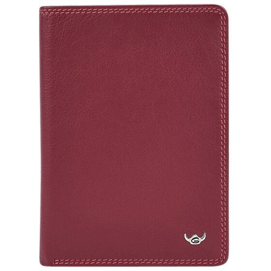 Golden Head Polo Identity Card Case RFID Leather 9 cm rot