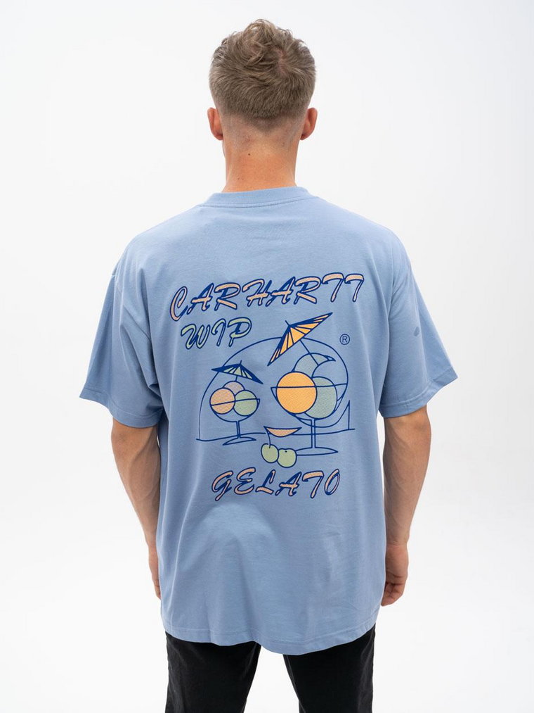 Koszulka Z Krótkim Rękawem Męska Niebieska Carhartt WIP Gelato