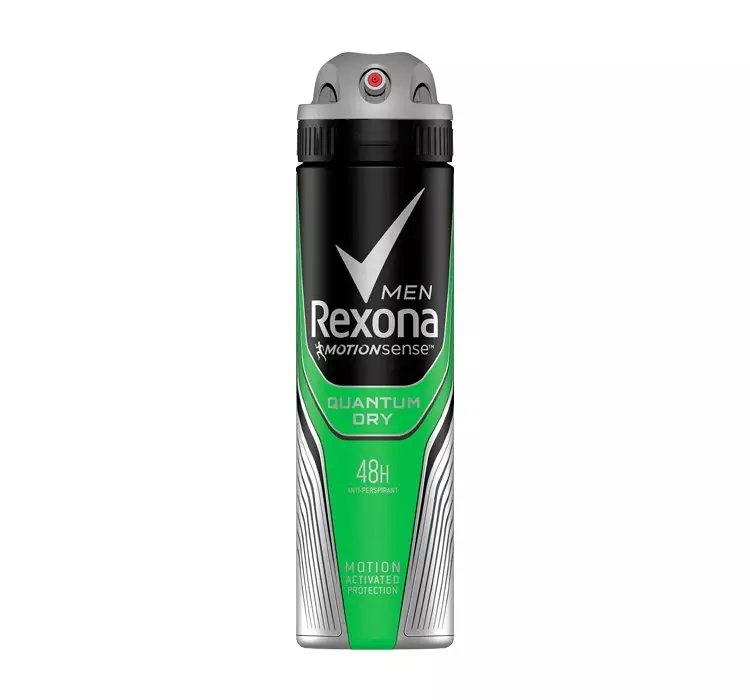 REXONA MEN QUANTUM DRY ANTYPERSPIRANT W AEROZOLU DLA MĘŻCZYZN 150ML