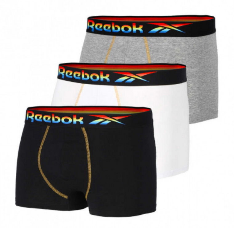 Męskie bokserki basic REEBOK BURRELL Trunk