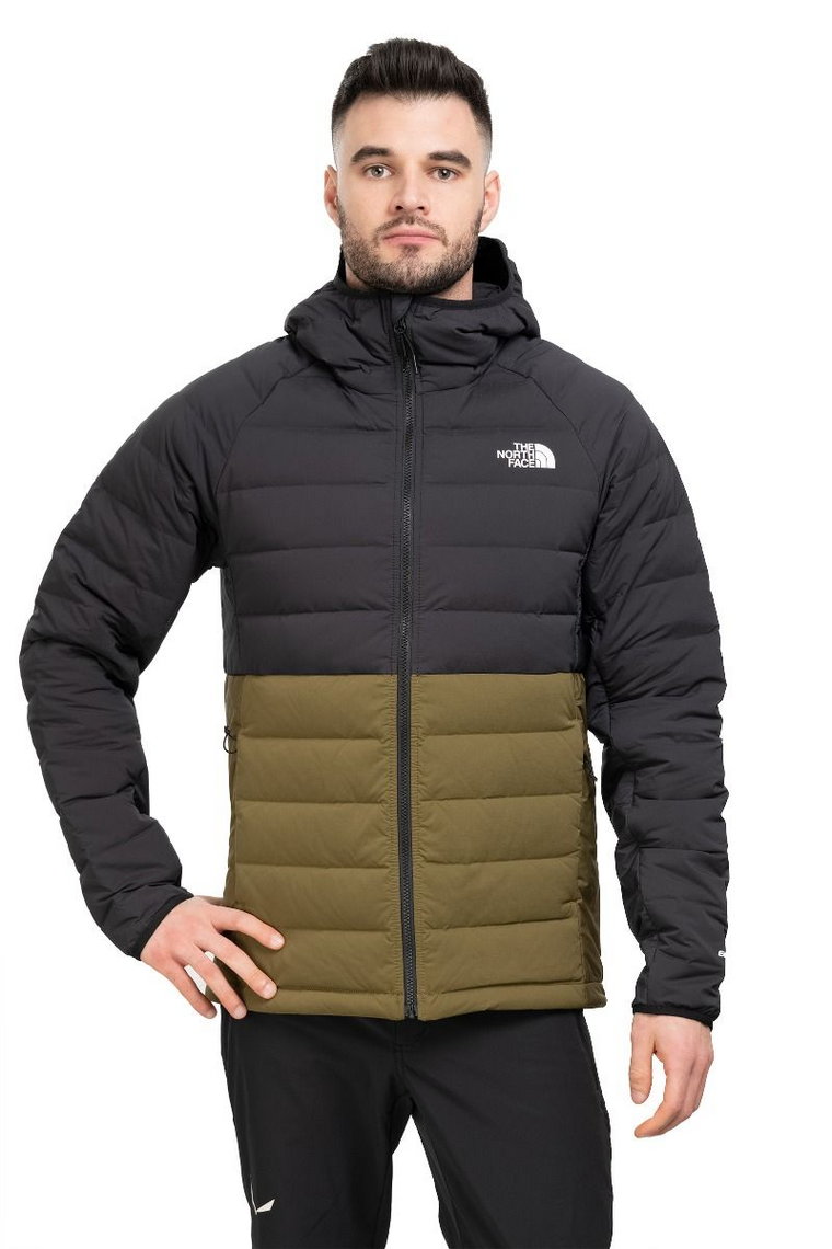 Kurtka belleview stretch down hoodie-tnf black-military olive