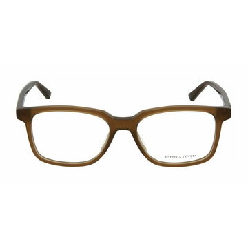 Bottega Veneta, Square Acetate Optical Glasses Brązowy, male,