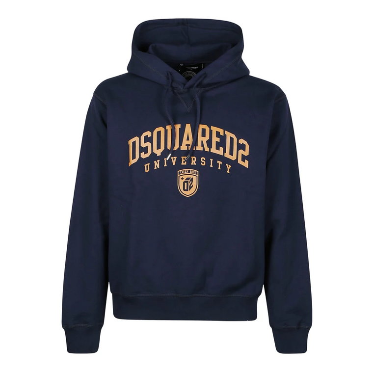 Navy Blue Cool Fit Sweatshirt Dsquared2