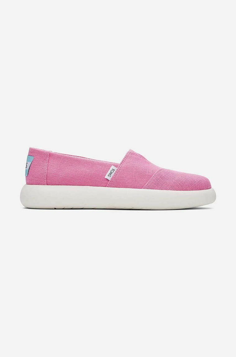 Toms tenisówki Alpargata Mallow 10019543 damskie kolor różowy