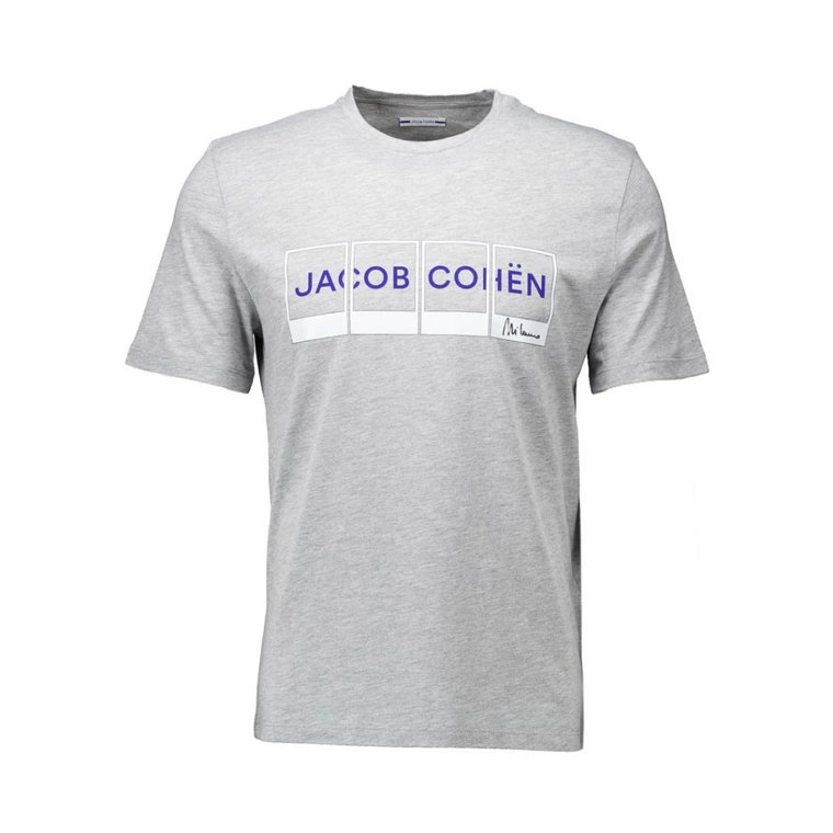 Jasnoszara Koszulka dla Mężczyzn Jacob Cohën
