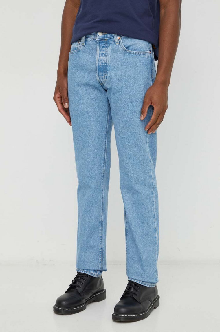 Levi's jeansy 501 54 męskie kolor niebieski