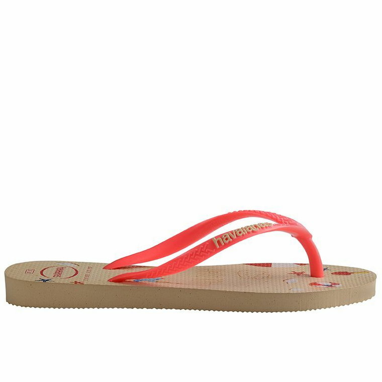 Japonki Havaianas Kids Slim Hello Kitty H4145748-0570P - beżowe