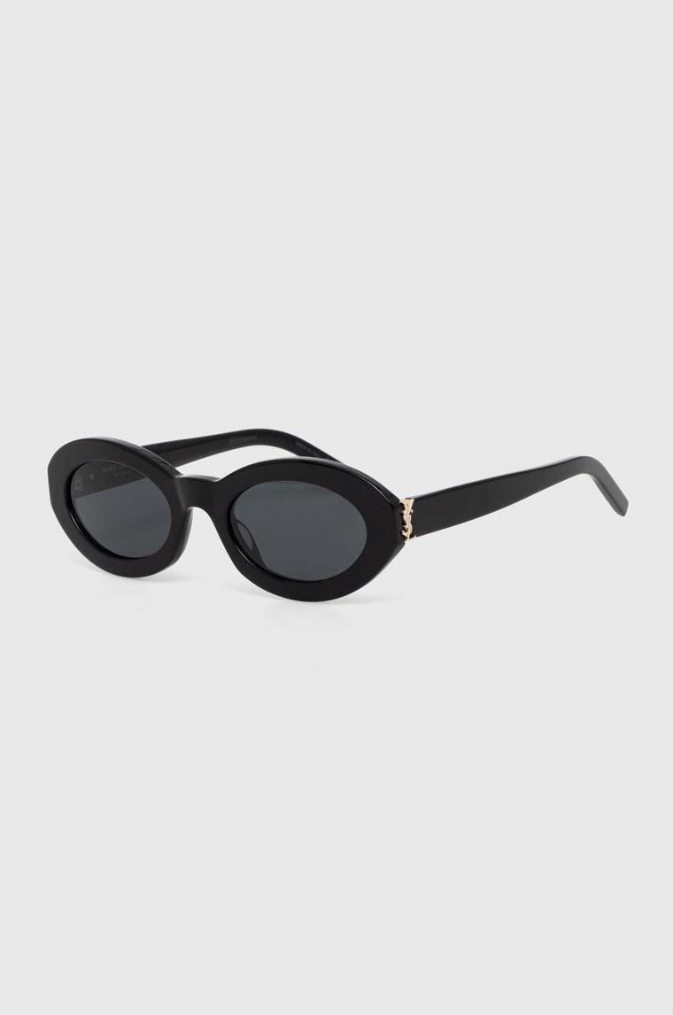 Saint Laurent okulary przeciwsłoneczne damskie kolor czarny SL M136