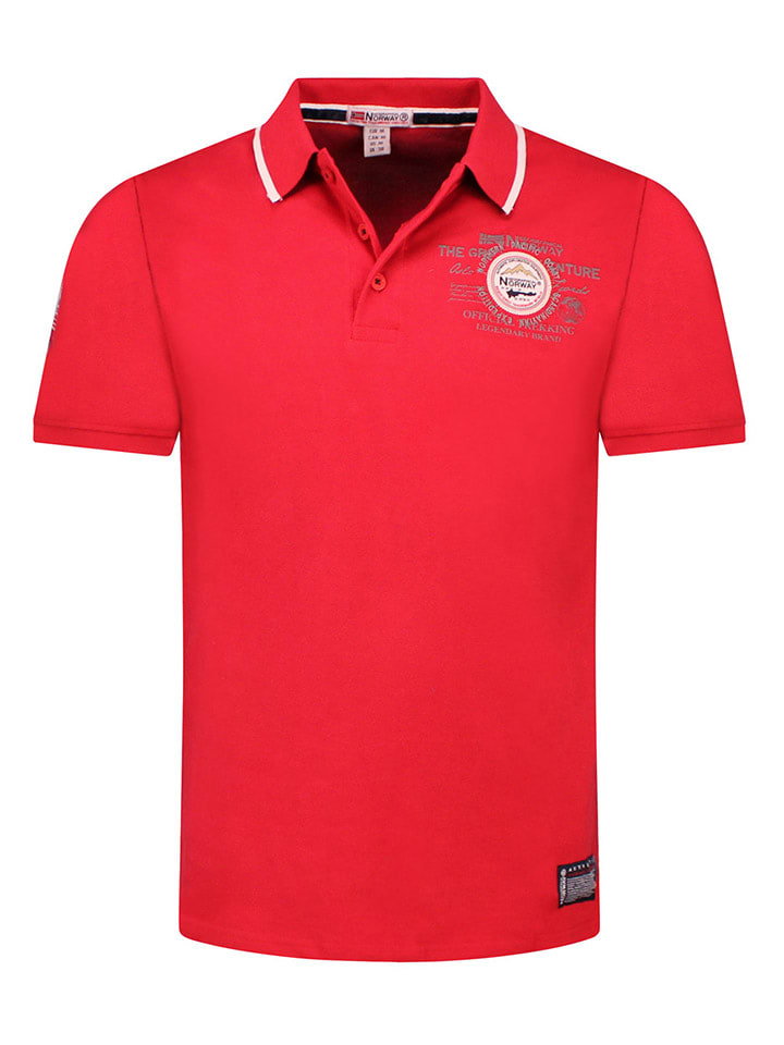 Geographical Norway Koszulka polo "Kilsvik" w kolorze czerwonym