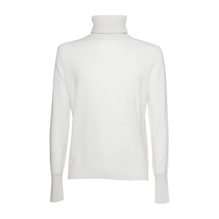 Biały Sweter z Wysokim Kołnierzem Ballantyne