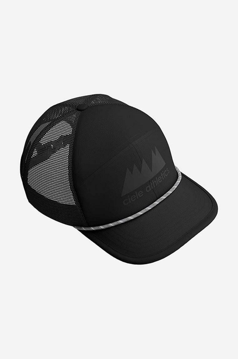 Ciele Athletics czapka z daszkiem kolor czarny z nadrukiem CLTRKCSCRL.BK001-BK001