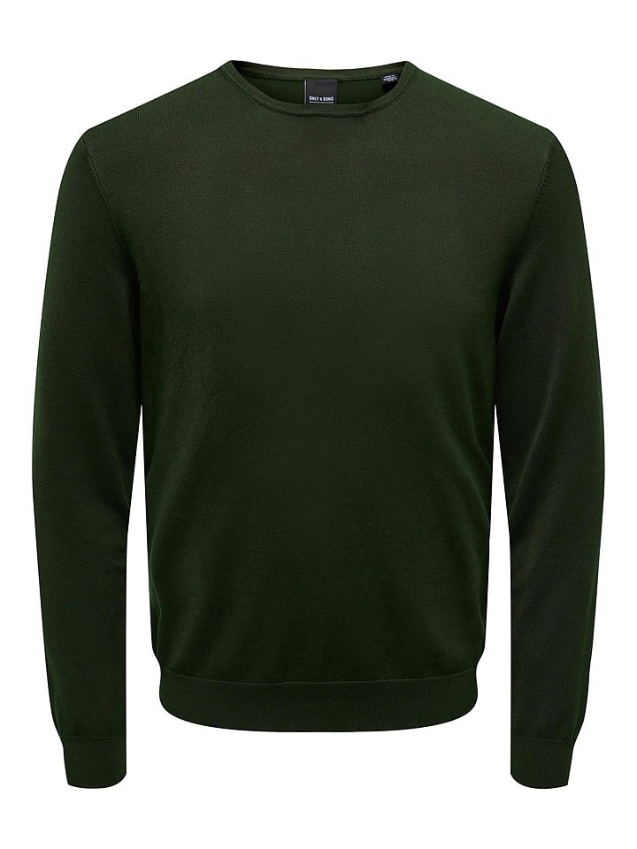 ONLY & SONS Sweter "Wyler" w kolorze zielonym