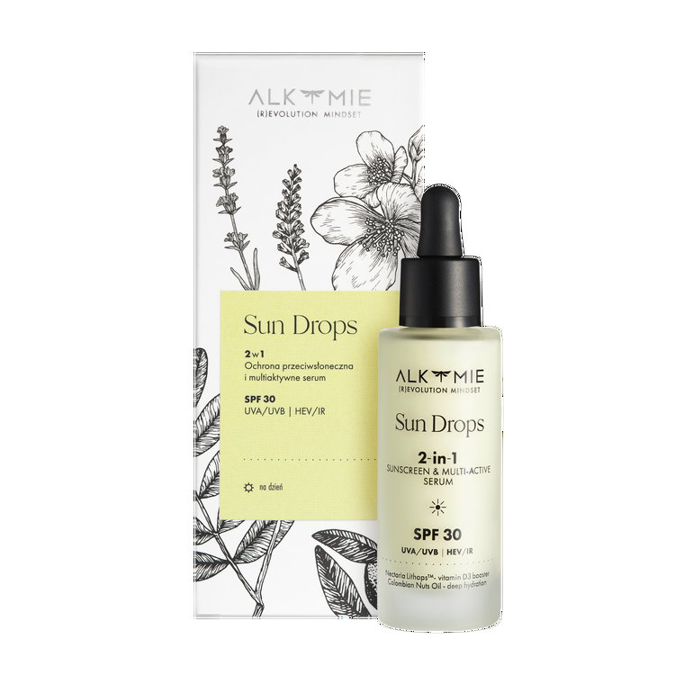 Alkmie Sun Drops SPF 30 2w1 Serum do twarzy 30 ml