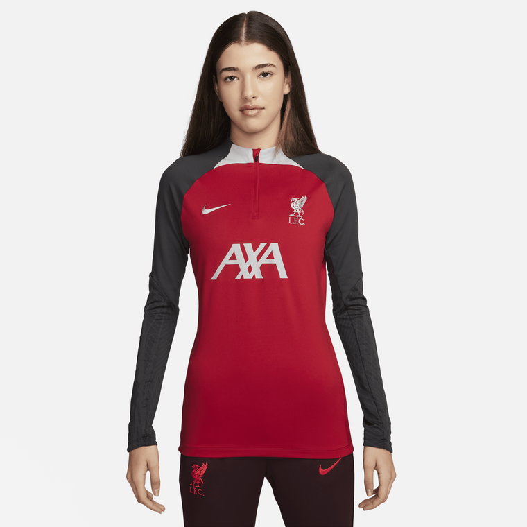 Damska treningowa koszulka piłkarska Nike Dri-FIT Liverpool F.C. Strike - Czerwony