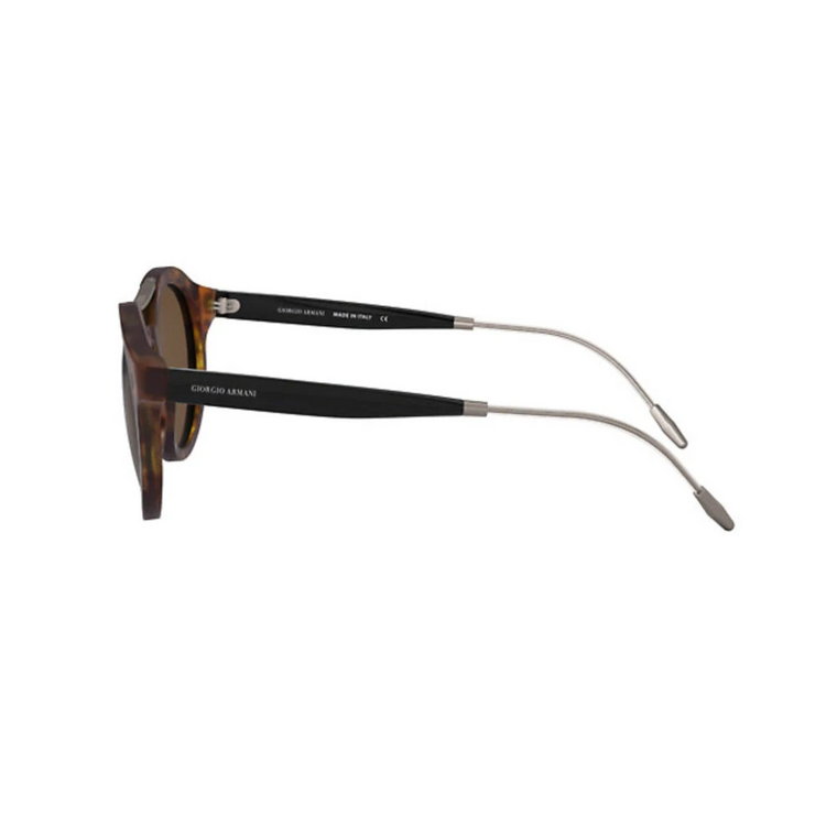 Wysokiej jakości plastikowe okulary pilotki z nazwą marki Emporio Armani