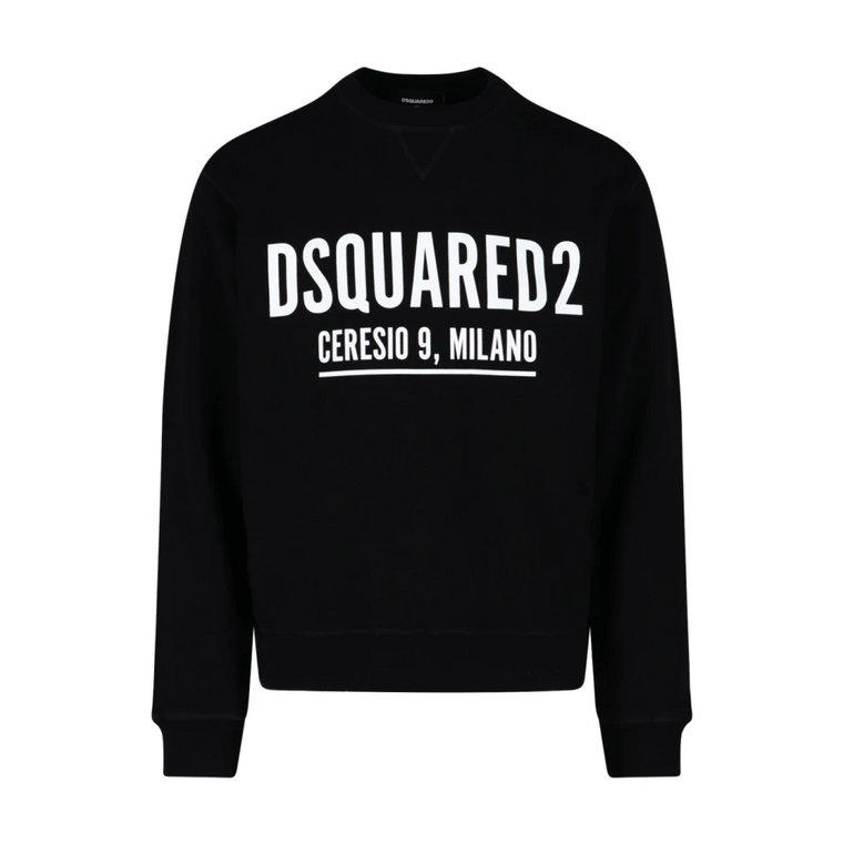 Czarne Swetry dla Mężczyzn Dsquared2