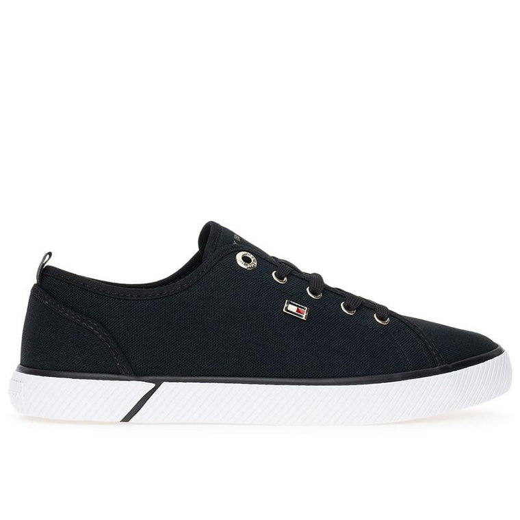 Buty Tommy Hilfiger Vulc Canvas FW0FW08063-BDS - czarne