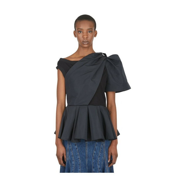 Asymmetric Drape Top Alexander McQueen