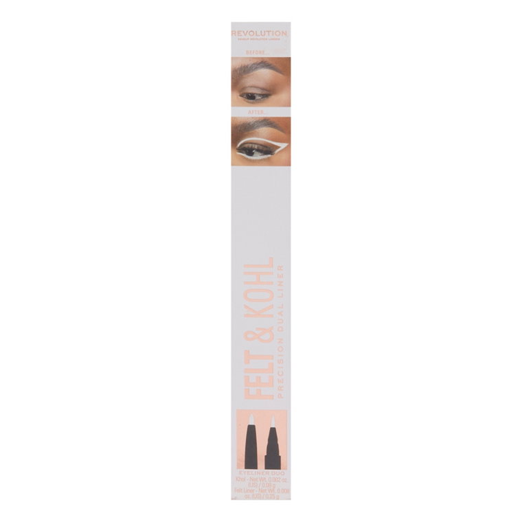 MAKEUP REVOLUTION Felt & Kohl Eyeliner White 0,16g