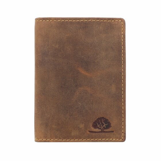 Greenburry Vintage Identity Card Case RFID Leather 9 cm braun