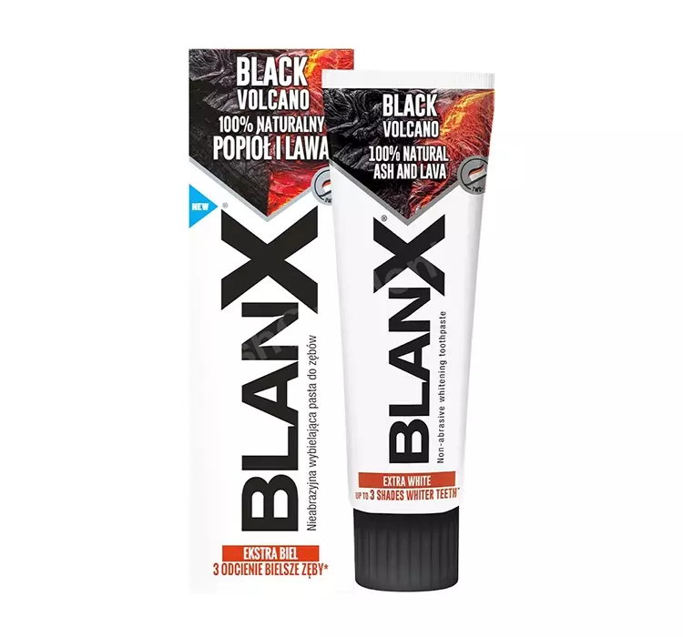 BLANX BLACK VOLCANO WYBIELAJĄCA PASTA DO ZĘBÓW 75ML