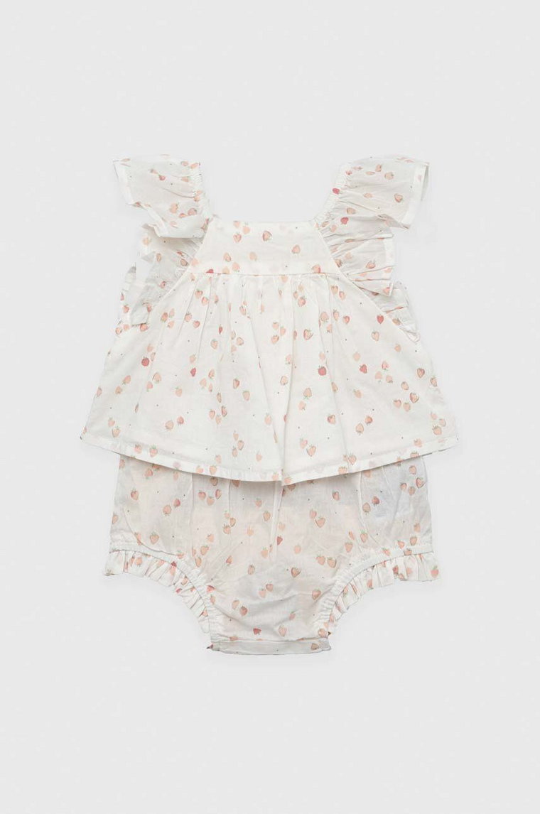 GAP sukienka bawełniana niemowlęca kolor biały