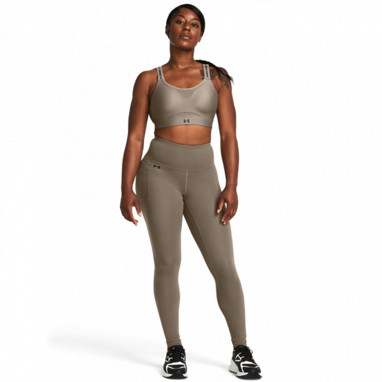 Damskie legginsy treningowe Under Armour Motion Legging - brązowe