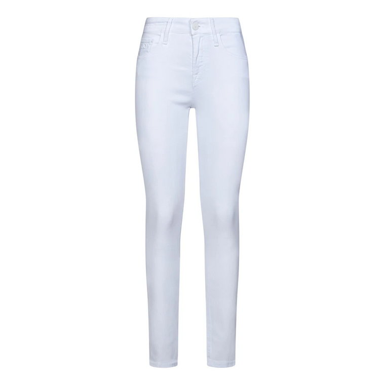 Białe obcisłe jeansy z logo Jacob Cohën