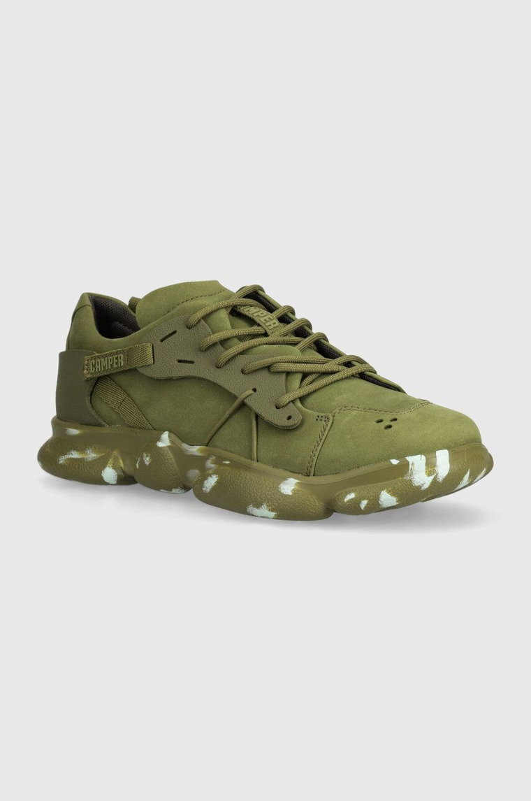 Camper sneakersy zamszowe Karst kolor zielony K201439-021