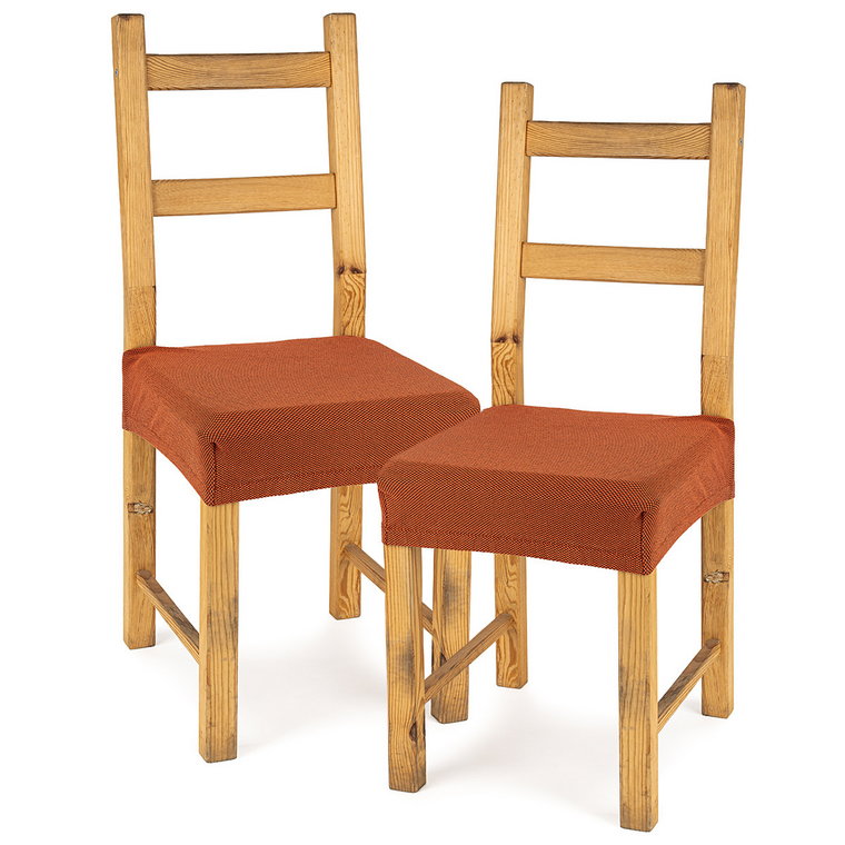 4Home Pokrowiec multielastyczny na krzesło Comfort terracotta, 40 - 50 cm, 2 szt.